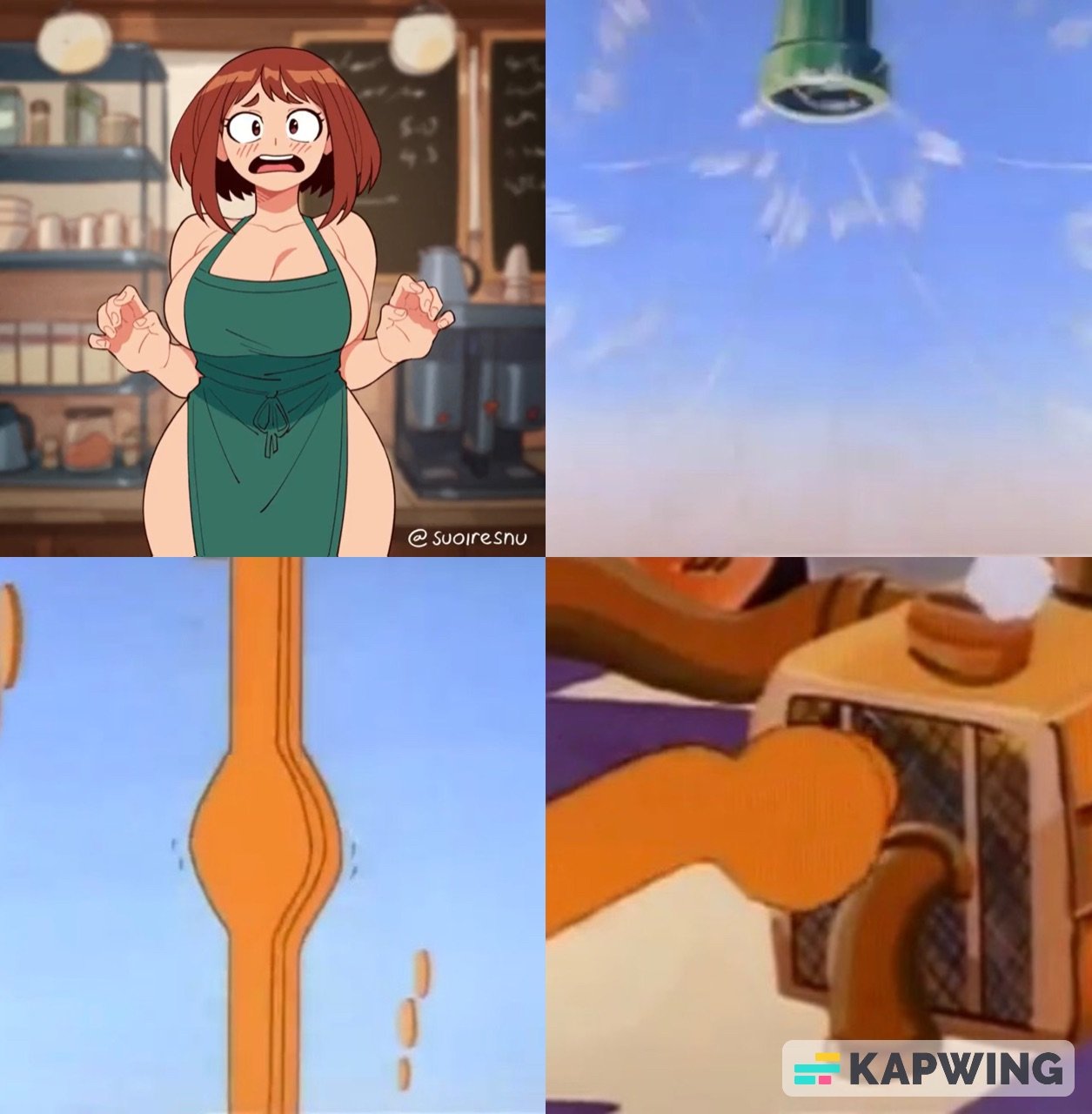 Ochako Uraraka gets sucked up by the Super Slurp Pipe and then she gets humped #UK2MtFXP