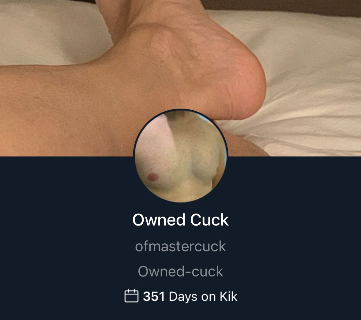 Kik cuck has been ordered to share his slut wife go message him #UP7Lk12N