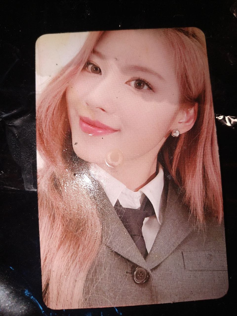 Getting TWICE Shy Sana Soaked with my Pre-Cum + Photocard Cum Tribute #jdaZuWb8