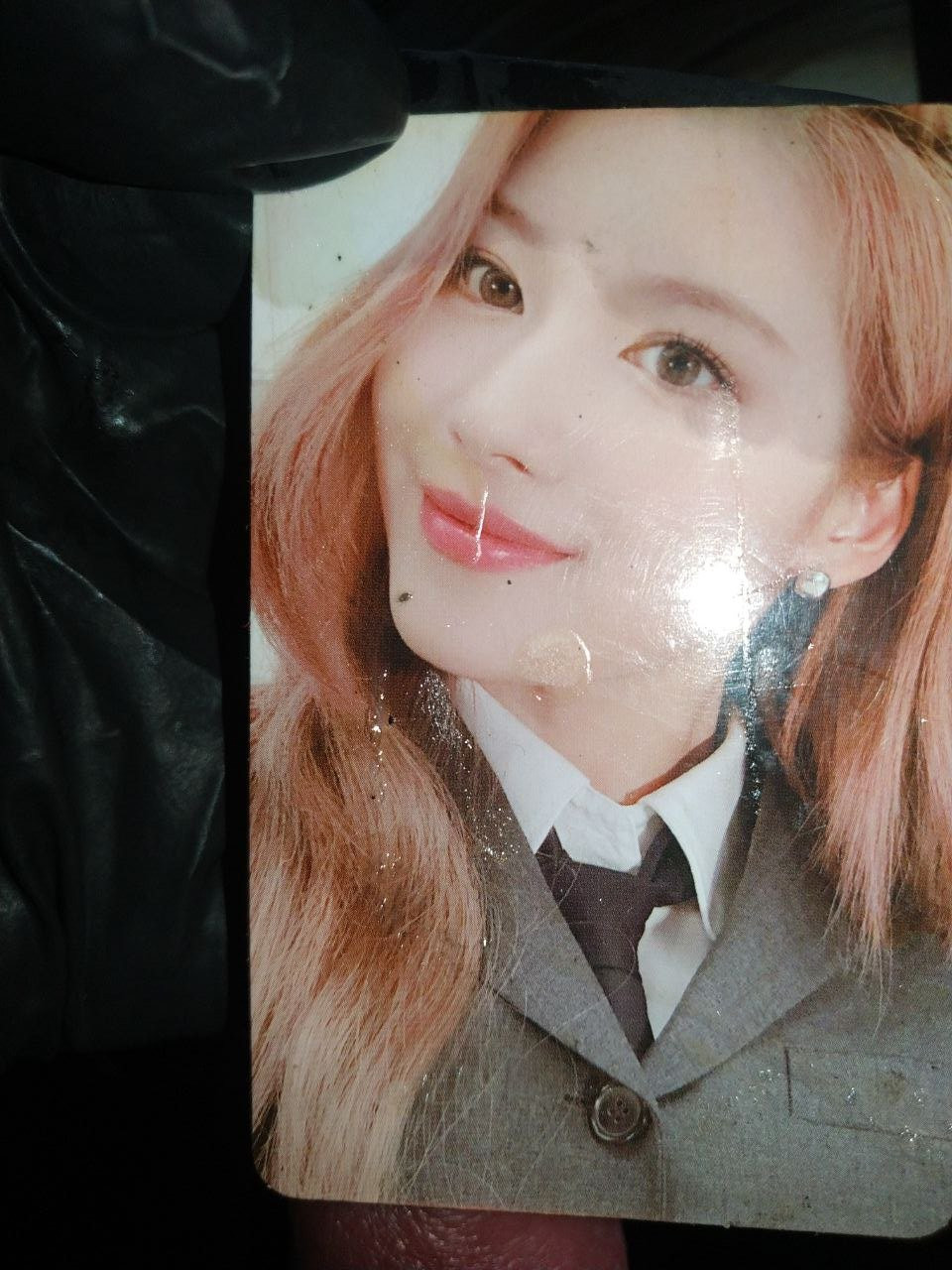 Getting TWICE Shy Sana Soaked with my Pre-Cum + Photocard Cum Tribute #yVfLw8Sm