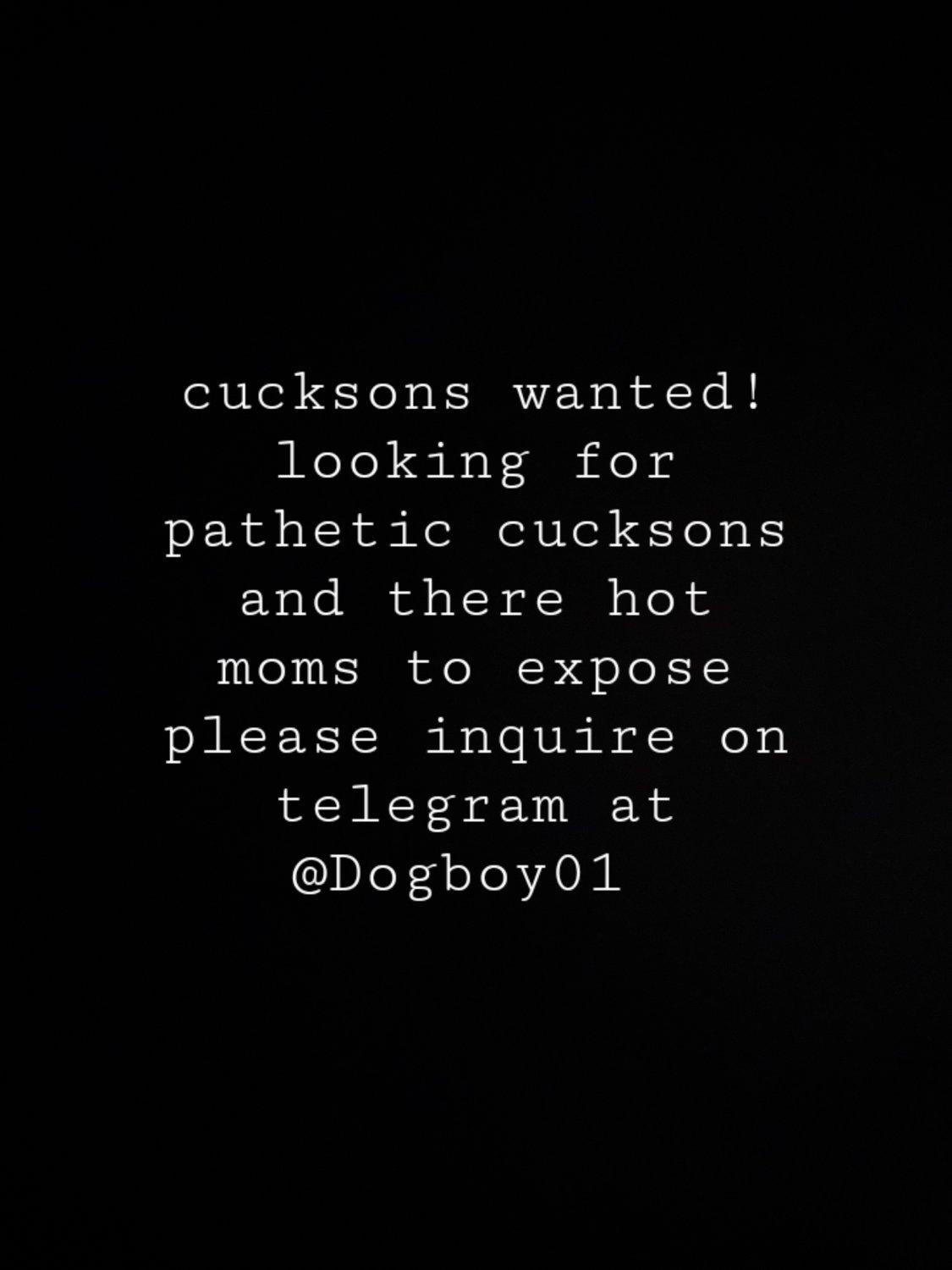CUCKSONS WANTED FOR EXPOSURE #qN78yrUF